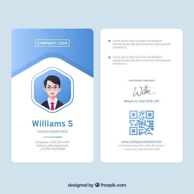 Id card template