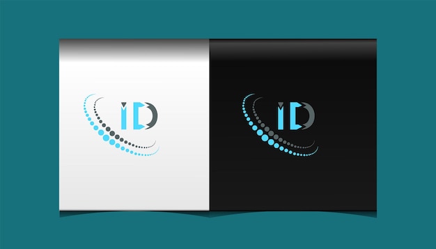 ID initial modern logo design vector icon template