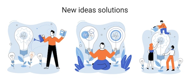 Idea and creative Business solutions for opportunities search for new solutions