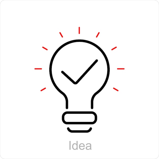 Idea and creative icon concept