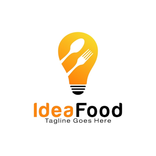 Idea Food logo design template