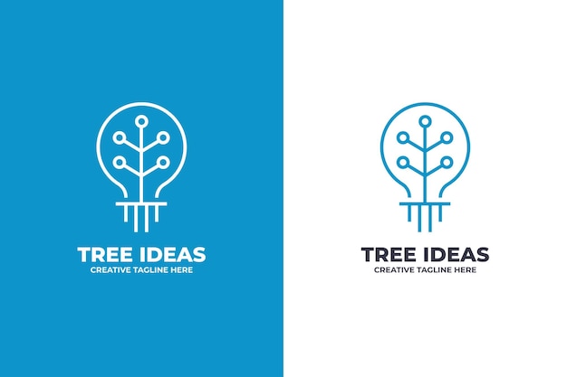 Idea Technology Light Bulb Business Logo