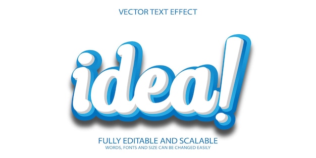 Idea text effect