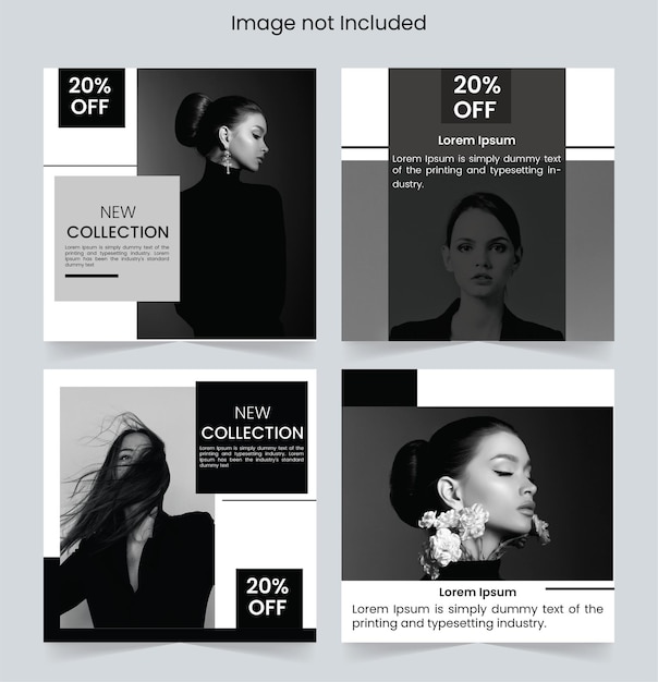 Ideal Social Media Post Templates for Clothing and Fashion Businesses