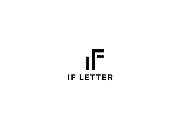 if letter logo design vector illustration