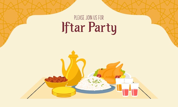 Iftar Eating After Fasting feast party cerebration