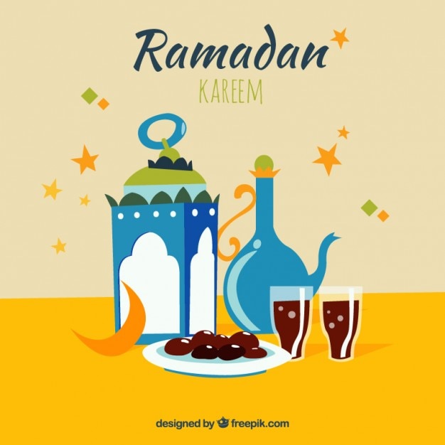 Vector iftar ramadan card