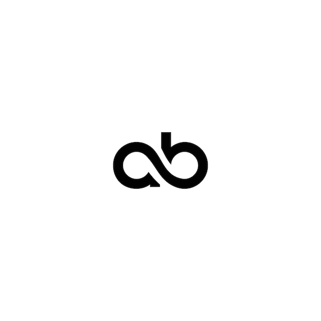 IInitial letter AB overlapping fold logo