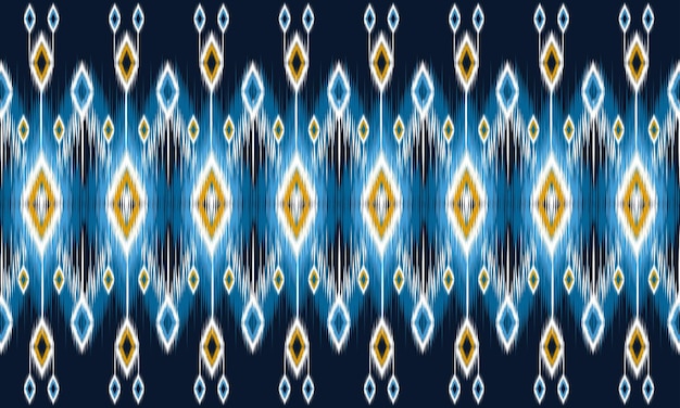 Ikat geometric folklore ornament with diamonds.Design forbackground,carpet,wallpaper,clothing,wrapping,Batik, fabric, Vector illustration.embroidery style.