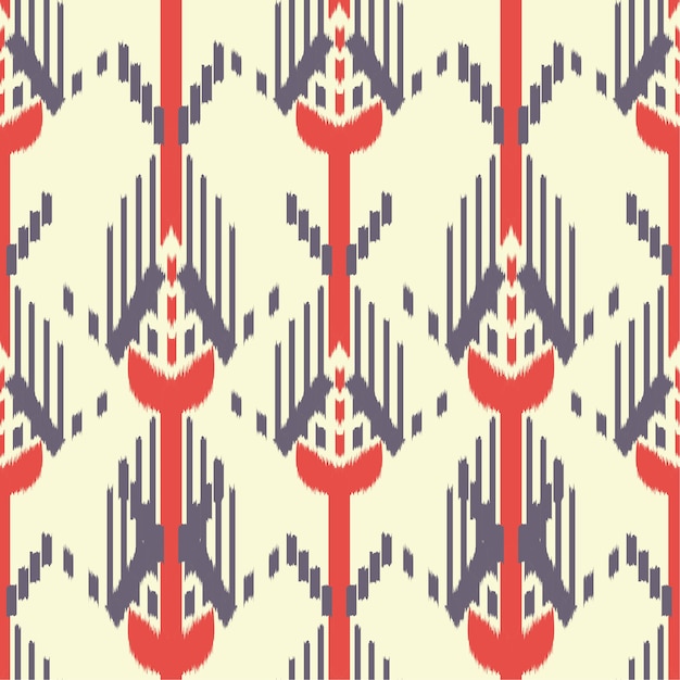 Ikat Seamless Pattern Design