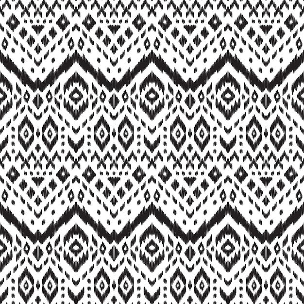 Ikat seamless pattern