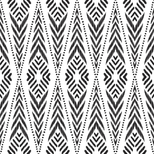 Ikat seamless pattern