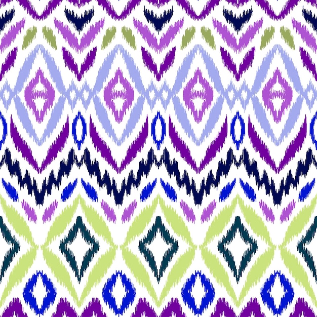 Ikat seamless pattern