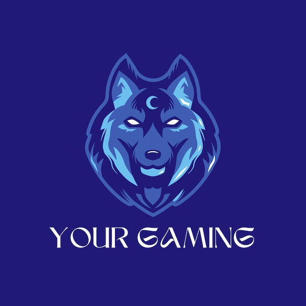 Illustrated Bold Wolf Gaming Logo