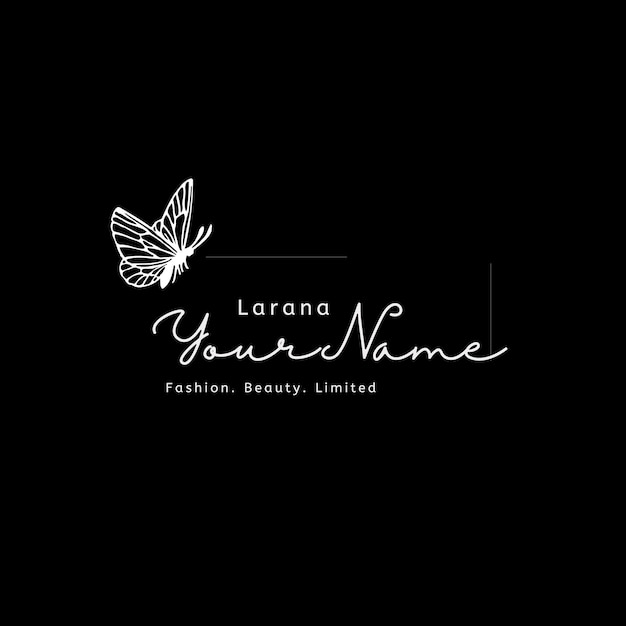 Illustrated Elegant Beauty Logo Template