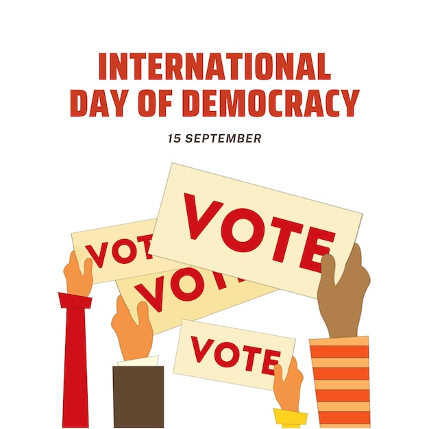 Illustrated International day of Democracy Instagram Post