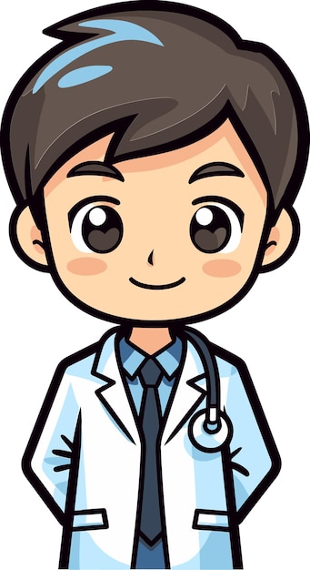 Illustrated Medical Professionals Visualized Doctors Doctor Vector Art Crafting Precision in Health