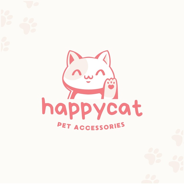 Illustrated Pet Accessories Logo Template