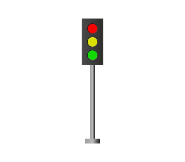 Illustrated traffic light