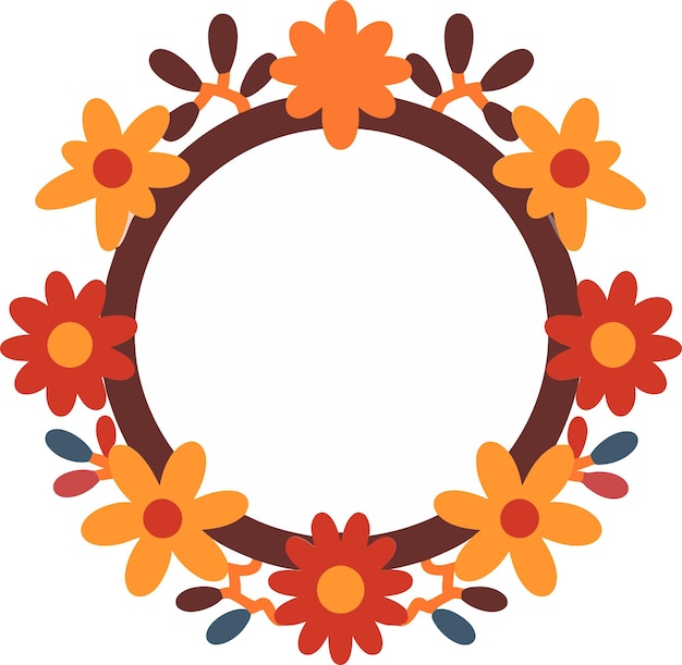 Illustrated Wreath Assortment VectorizedVectorized Wreath Catalog Illustration