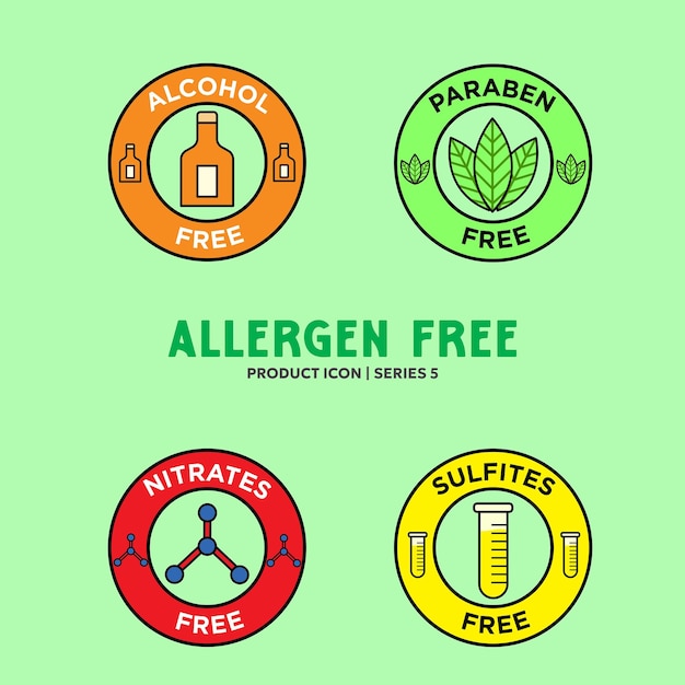 Vector illustration 18_allergen free icon_vol 1_series 5