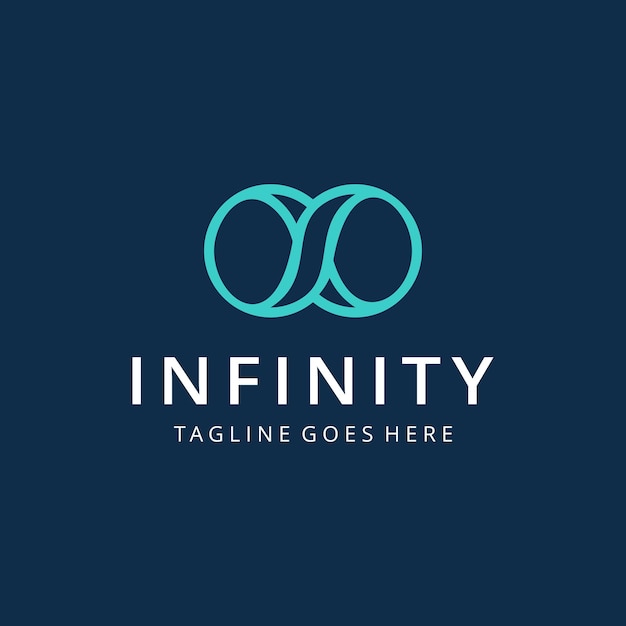 Illustration abstract modern infinity symbol sign design graphic