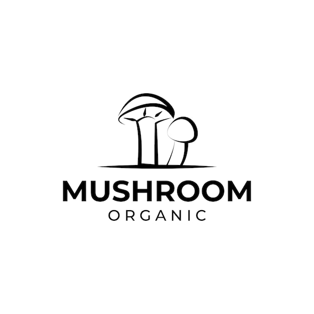 Illustration of abstract mushroom logo vector design