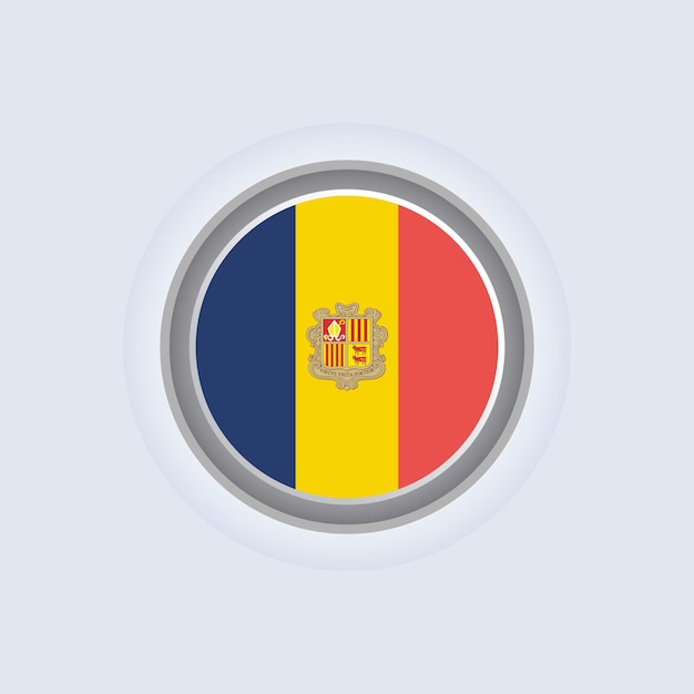 Illustration of Andorra flag Template