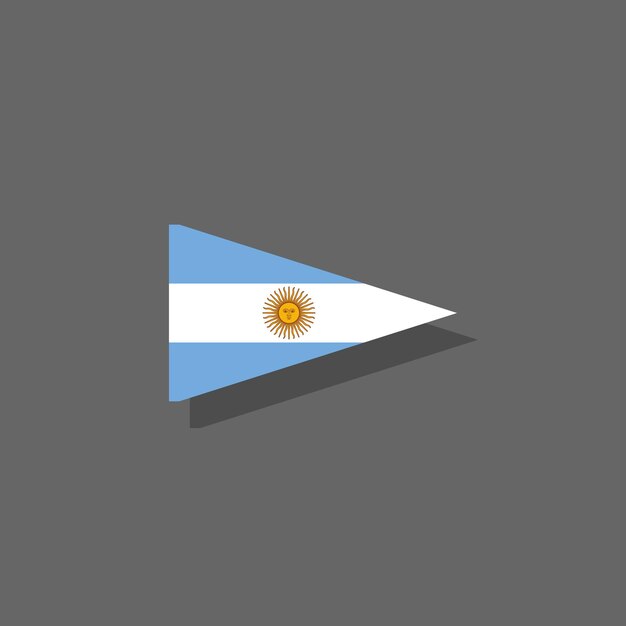 Illustration of Argentina flag Template