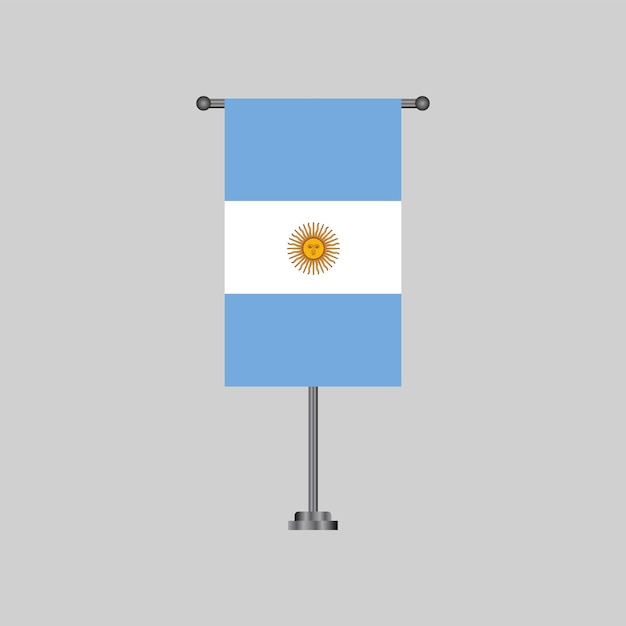 Illustration of Argentina flag Template