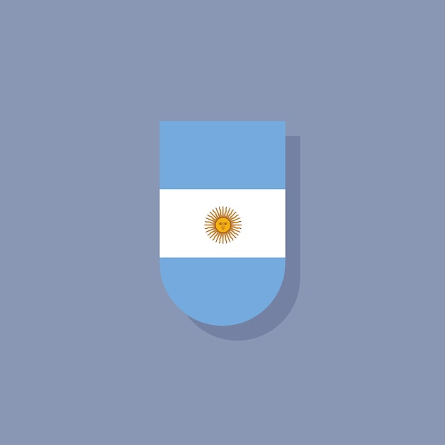 Illustration of Argentina flag Template