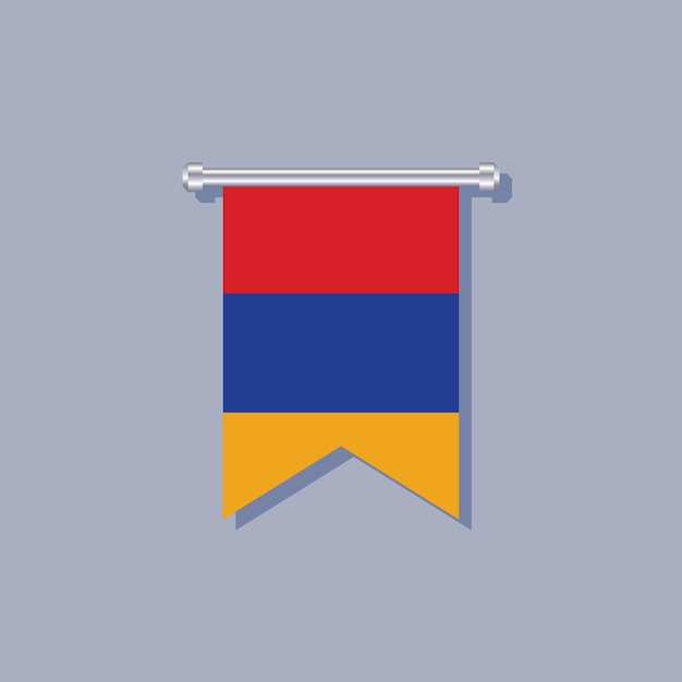 Illustration of Armenia flag Template