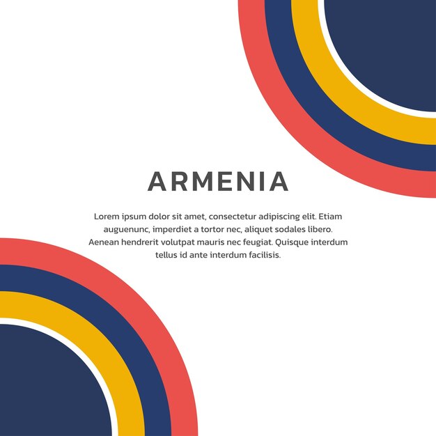 Illustration of Armenia flag Template