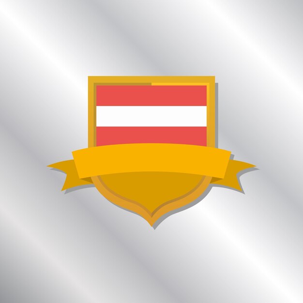 Vector illustration of austria flag template