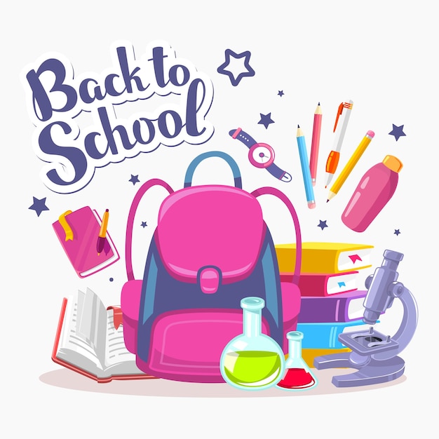 illustration back to school