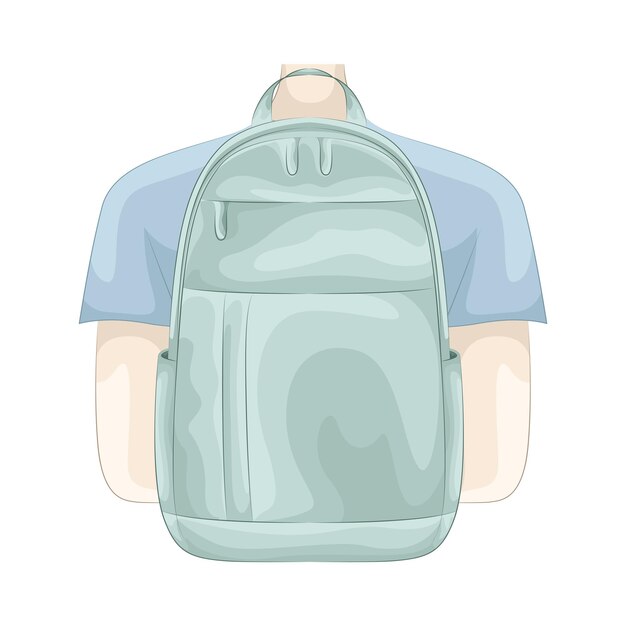 Illustration of backpack