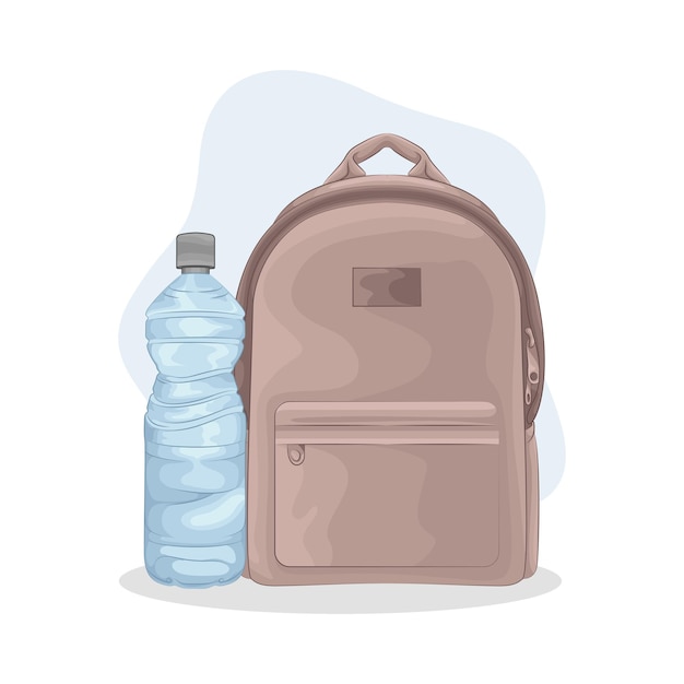 Illustration of backpack