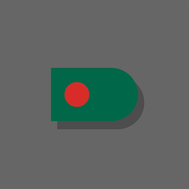 Illustration of Bangladesh flag Template