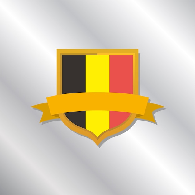 Vector illustration of belgium flag template