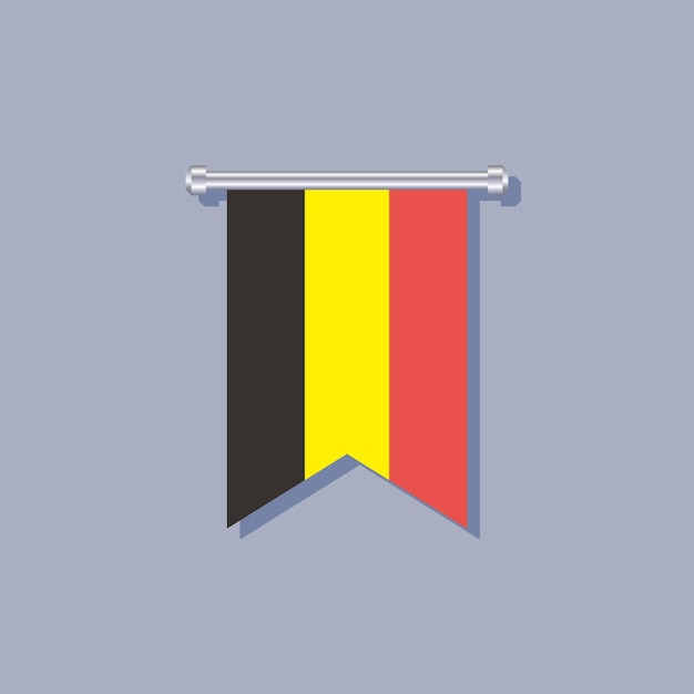 Illustration of Belgium flag Template