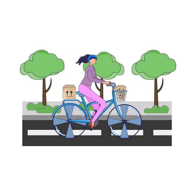 Illustration of bikecycle