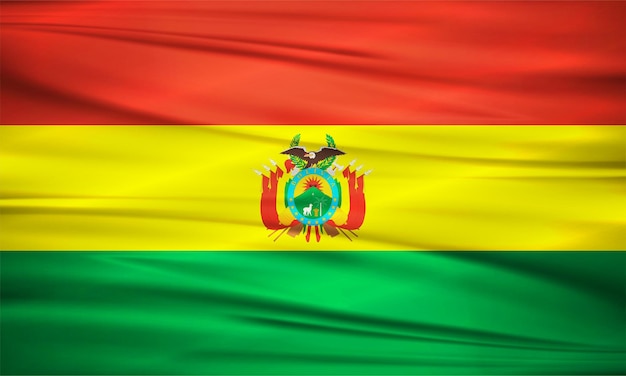 Illustration of Bolivia Flag and Editable vector Bolivia Country Flag