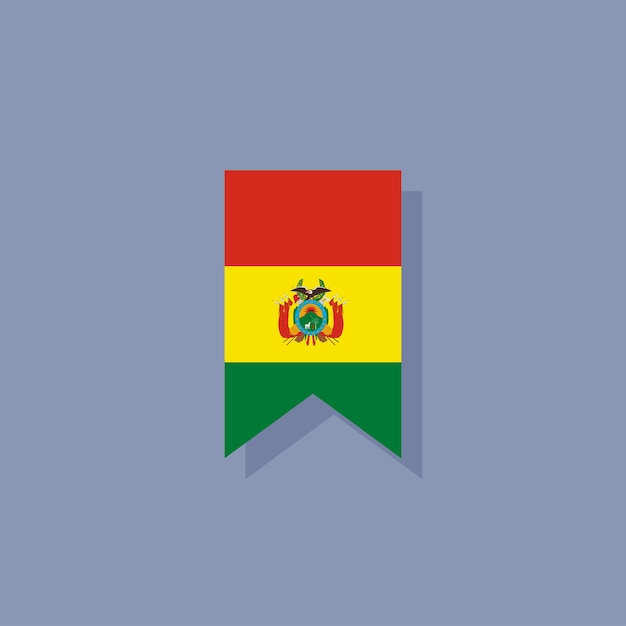 Illustration of Bolivia flag Template