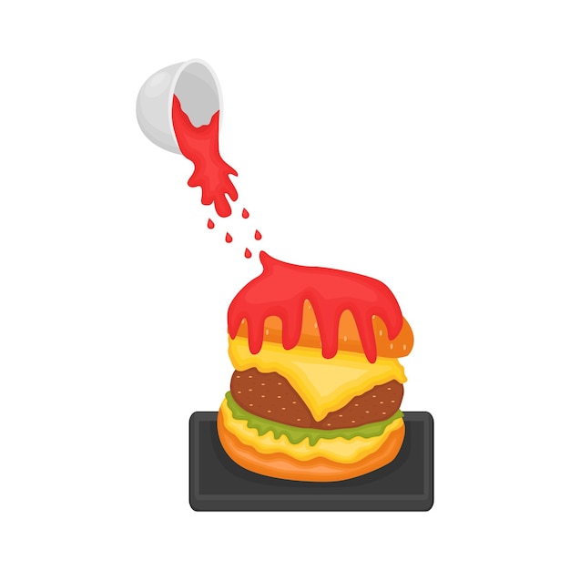 Illustration of burger