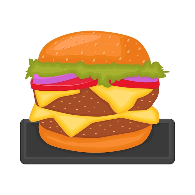 Illustration of burger