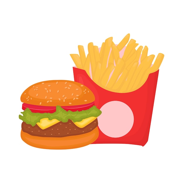 Illustration of burger