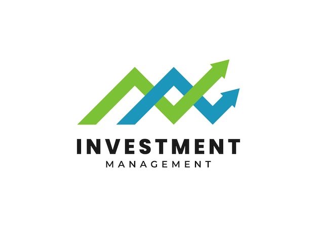 Illustration business growth investment Management logo design template