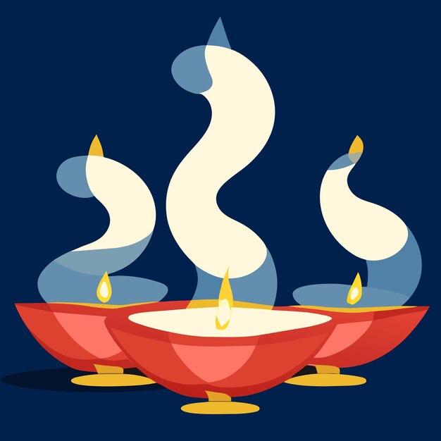 illustration of a candle in a background