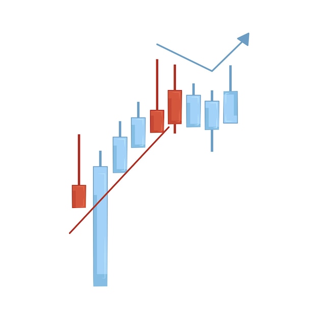 Vector illustration of candlestick