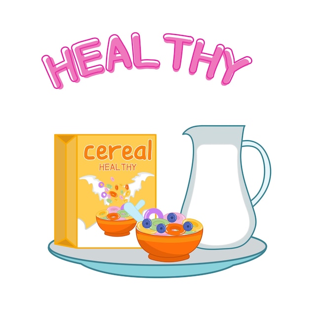 Illustration of cereal